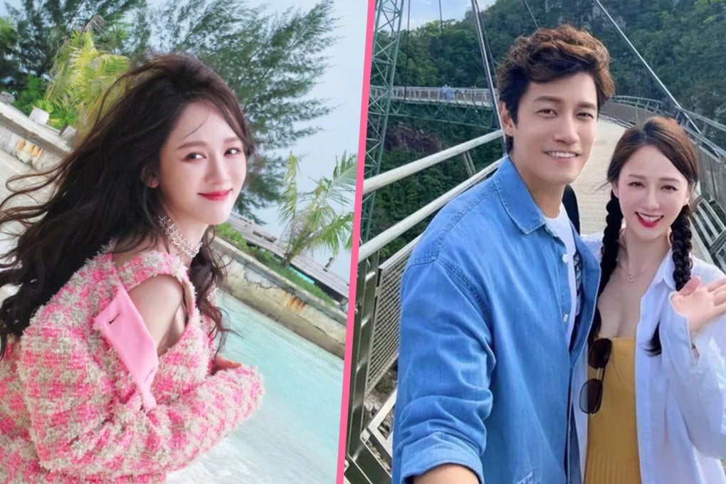 A 44-year-old Taiwan actress has become the target of online rumours that if she does not give her younger, rich Malaysian tycoon husband a child soon, he will seek “outside help”. She hits back saying she is happy with her life as it is. Photo: SCMP composite/Weibo