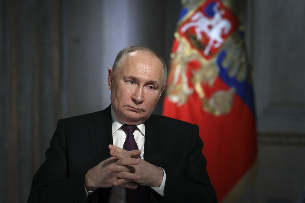 Russian President Vladimir Putin in an interview in Moscow. Putin made his comments ahead of the March 15-17 presidential election that he is certain to win for another six years in power. Photo: AP