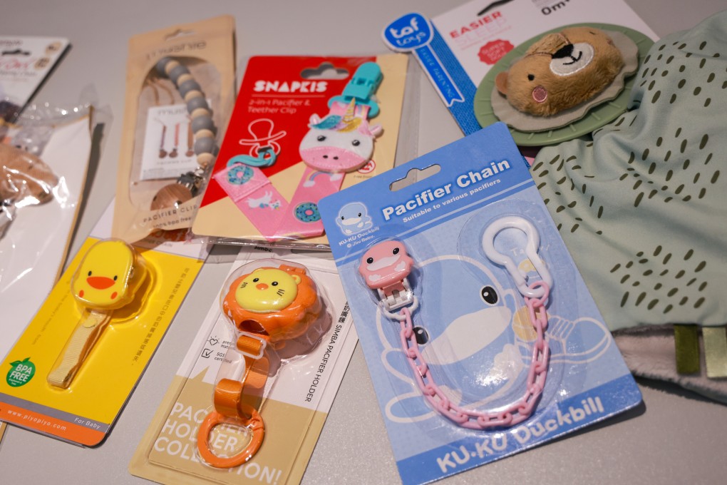 Six pacifier holders tested by the consumer watchdog have failed to meet EU safety standards. Photo: May Tse