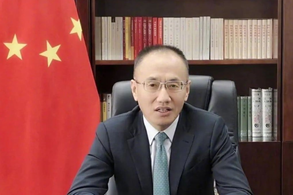 Chen Xiaodong said bilateral ties with South Africa had entered a “golden era” under his watch. Photo: Weibo / 新浪军事