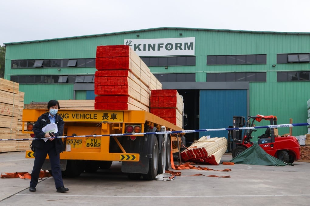 Police are investigating the death of a truck driver in an industrial accident at a timber factory. Photo: Jelly Tse