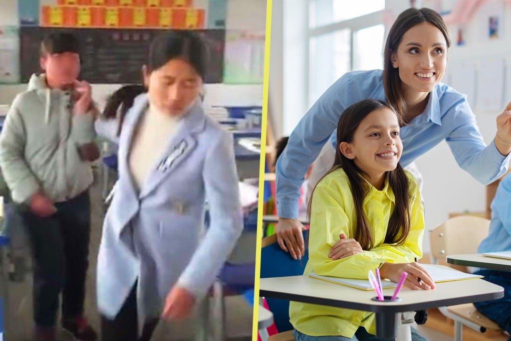 Amid a rash of news about violence in mainland classrooms, the Post examines how teaching styles differ between China and the West. Photo: SCMP composite/Shutterstock/Miaopai