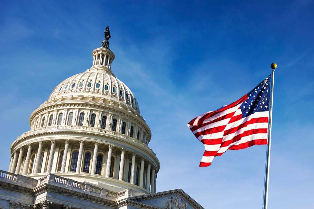 A US flag at Capitol Hill. A congressional commission made similar calls to sanction Hong Kong’s trade offices in the country last year. Photo: Shutterstock