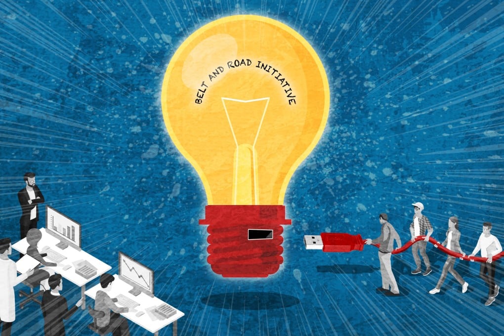 Technology transfers have always been part of China’s Belt and Road Initiative, but analysts say such exchanges are being increasingly prioritised by Beijing. Illustration: Henry Wong