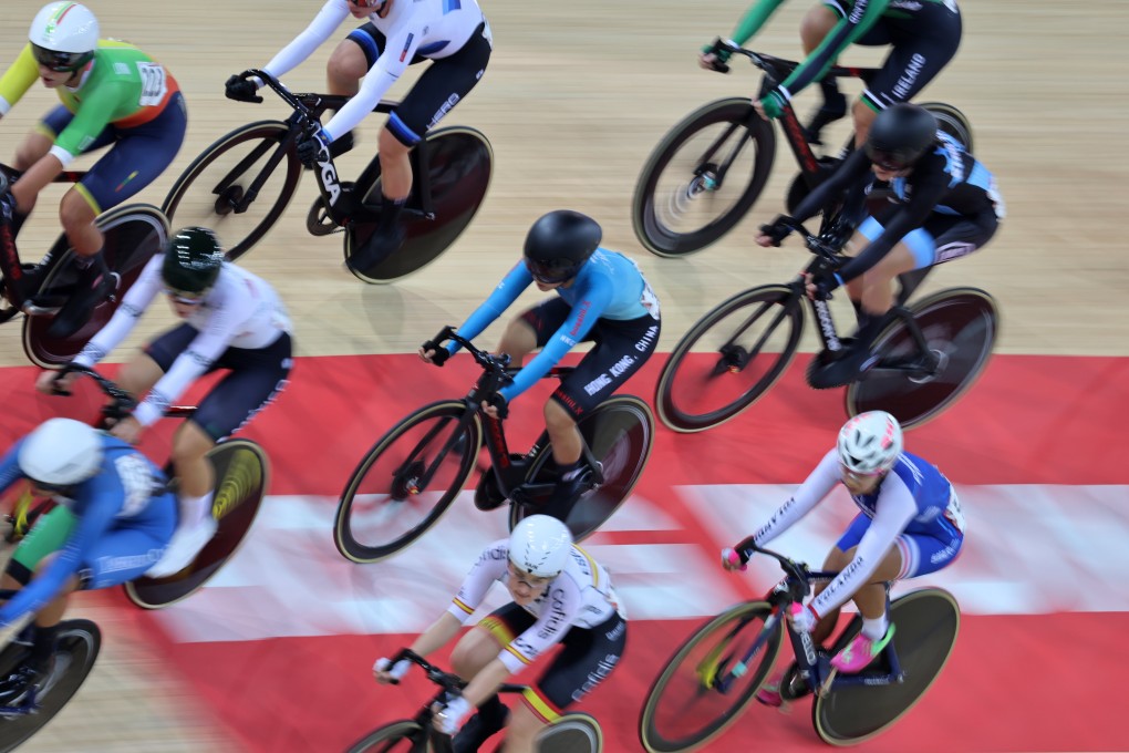 Ceci Lee rode a conservative points race to slip to 12th position in the omnium. Photo: Dickson Lee
