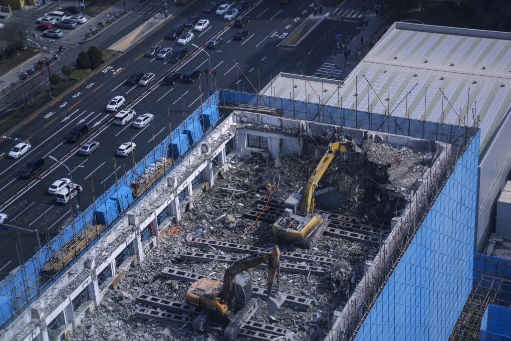 Property investment in China fell by 9 per cent year on year in combined data for January and February. Photo: AP