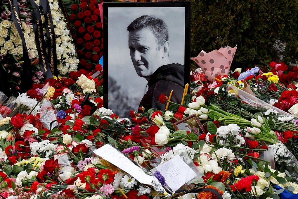 Alexei Navalny’s grave in Moscow, Russia. Photo: Reuters