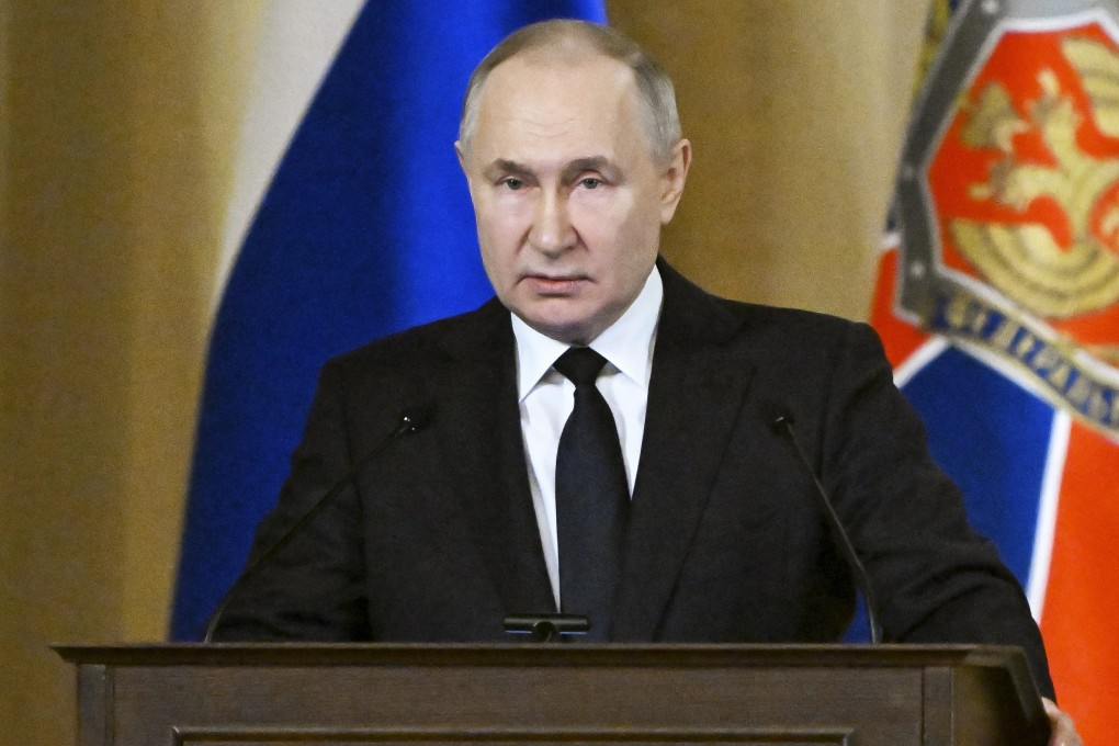 Russian President Vladimir Putin on Tuesday. Photo: Sputnik via AP