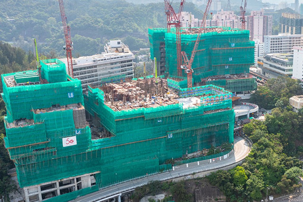 The worker died at the construction site for the redevelopment of Kwai Chung Hospital. Photo: Handout