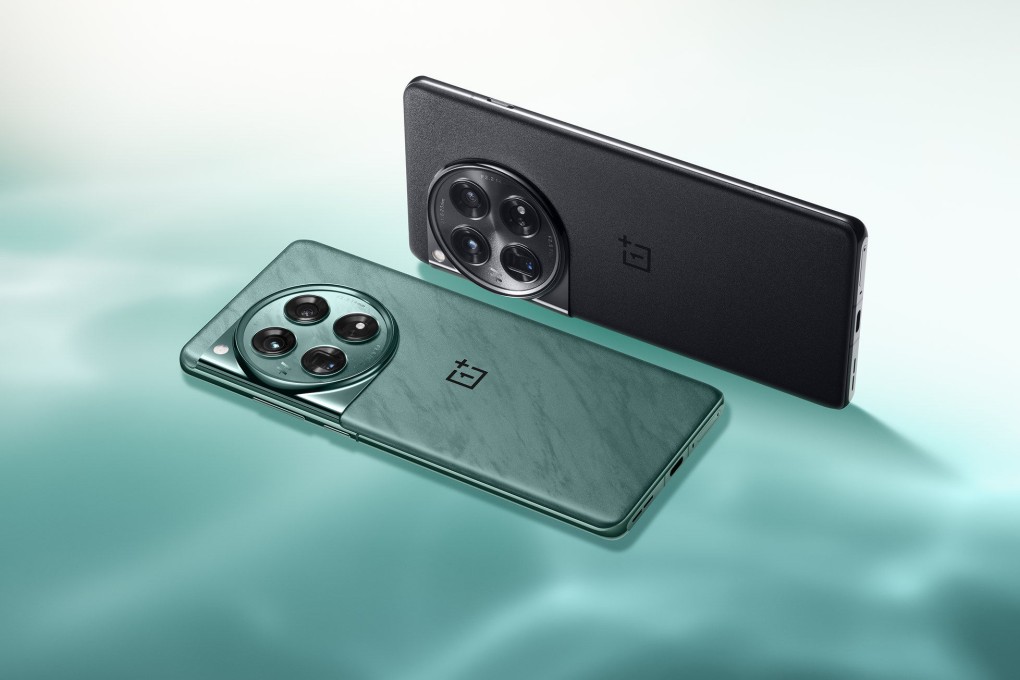 The OnePlus 12 smartphone has three cameras produced in collaboration with Hasselblad, and shoots 4K video. Its display is ultra bright and a fast charger that ships with the phone charges the battery to half capacity in 12 minutes. Photo: OnePlus