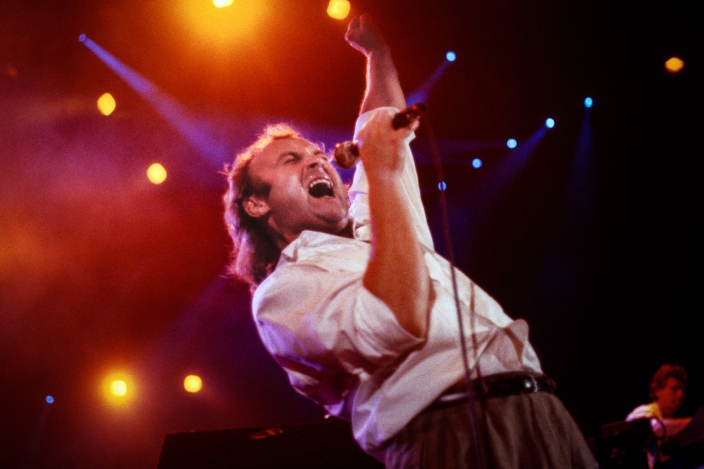 Phil Collins of the band Genesis performs in support of their album The Invisible Touch at The Brendan Byrne Arena (Meadowlands Arena) in East Rutherford, New Jersey, US, on May 30, 1987. Photo: Getty Images