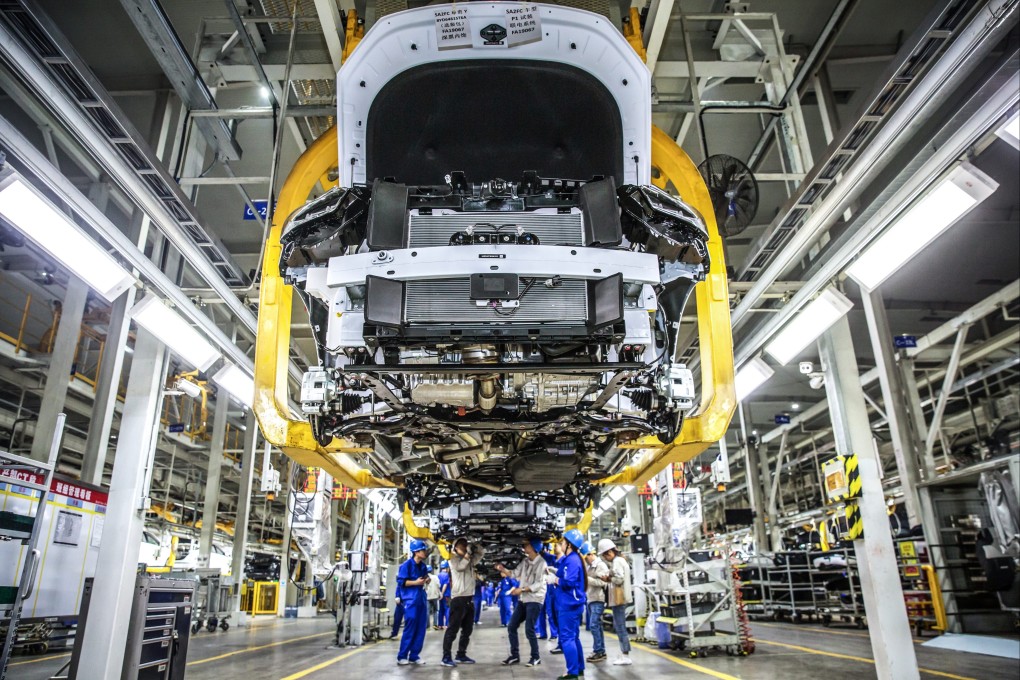 A BYD production line. Reports have said the Italian government has invited the Shenzhen-based firm, along with automobile maker Chery, to build plants in Italy. Photo: Xinhua