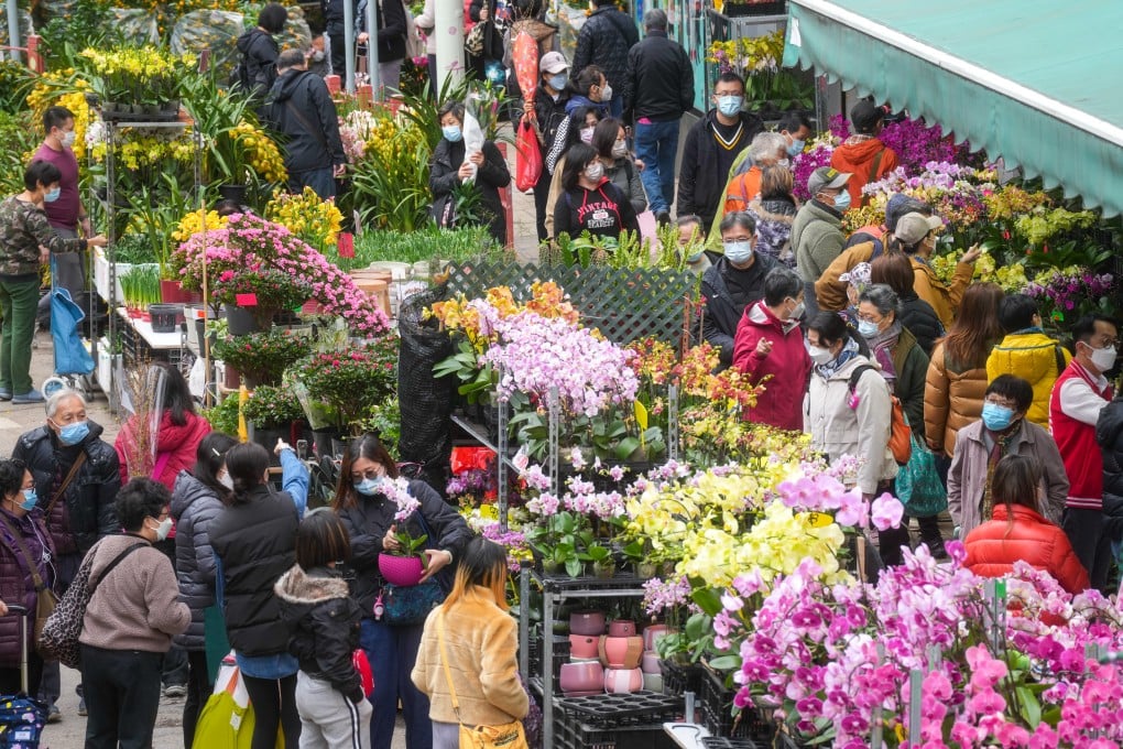 Mong Kok’s famous flower market, which is earmarked for redevelopment by the Urban Renewal Authority. Photo: Elson Li