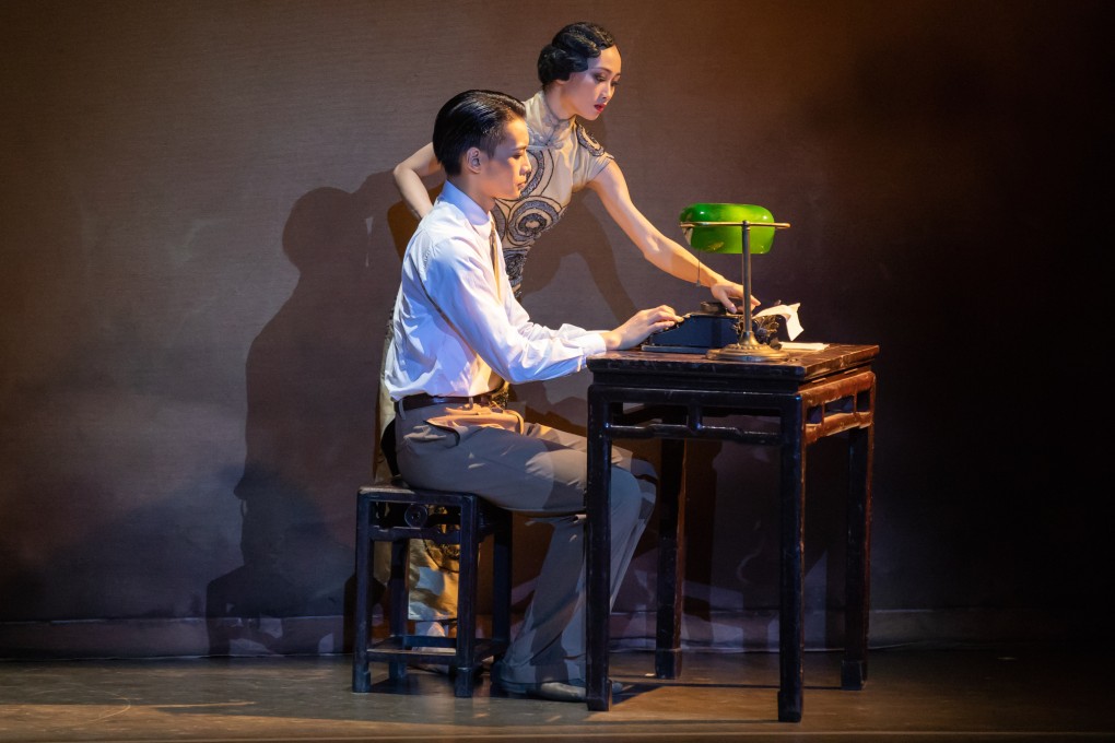 A scene from Shanghai Ballet’s A Sigh of Love. The story of extramarital love in 1930s Shanghai proved too thin to support a full length ballet, even if the the production was visually striking. Photo: courtesy of HKAF