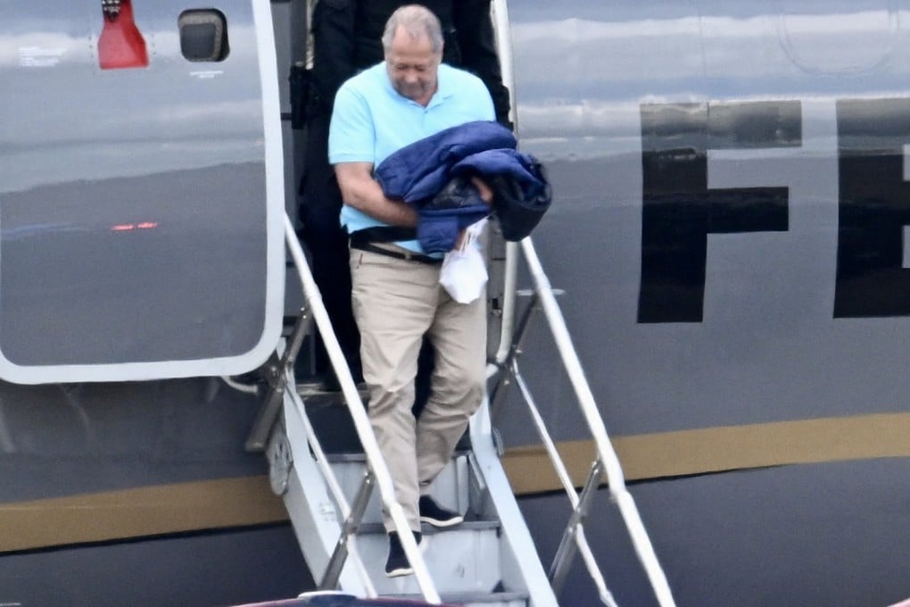 Federal deputy Joao Chiquinho Brazao arrives in Brasilia on Sunday after being arrested in Rio de Janeiro, Brazil. Photo: AFP