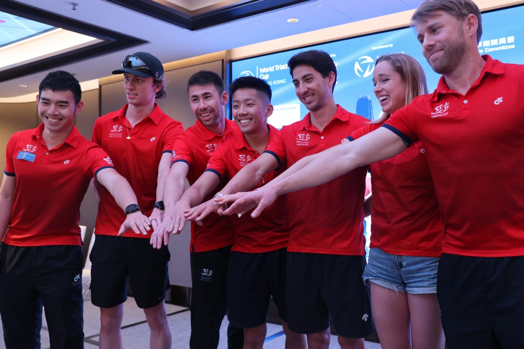 Team Hong Kong members during the 2024 World Triathlon Cup last weekend. Photo: Yik Yeung-man