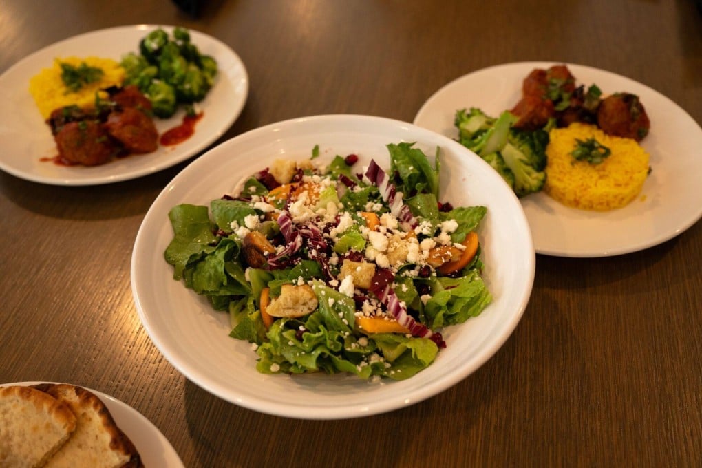 A meal made from repurposed food by chefs at Google’s campus in Mountain View, California. Food waste requires huge tracts of land be converted for growing crops that are never eaten. Photo: Bloomberg