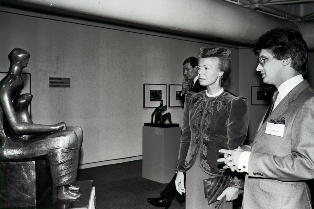 British sculptor Henry Moore’s life was celebrated in an exhibition in Hong Kong in 1986, opened by the Duchess of Kent (above), and an extensive catalogue, published in Chinese and English in 1987. Photo: SCMP