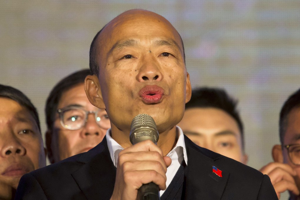 Taiwanese politician Han Kuo-yu, pictured in 2020, was reportedly among those sent bomb threats by the defendant in the case. Photo: AP
