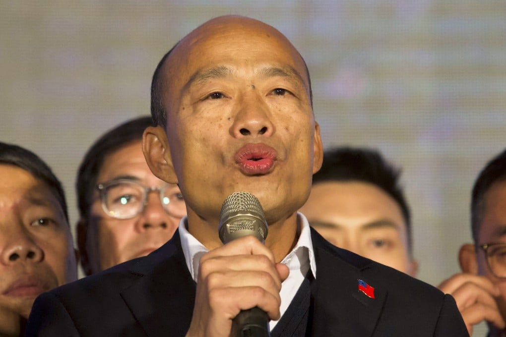 Taiwanese politician Han Kuo-yu, pictured in 2020, was reportedly among those sent bomb threats by the defendant in the case. Photo: AP
