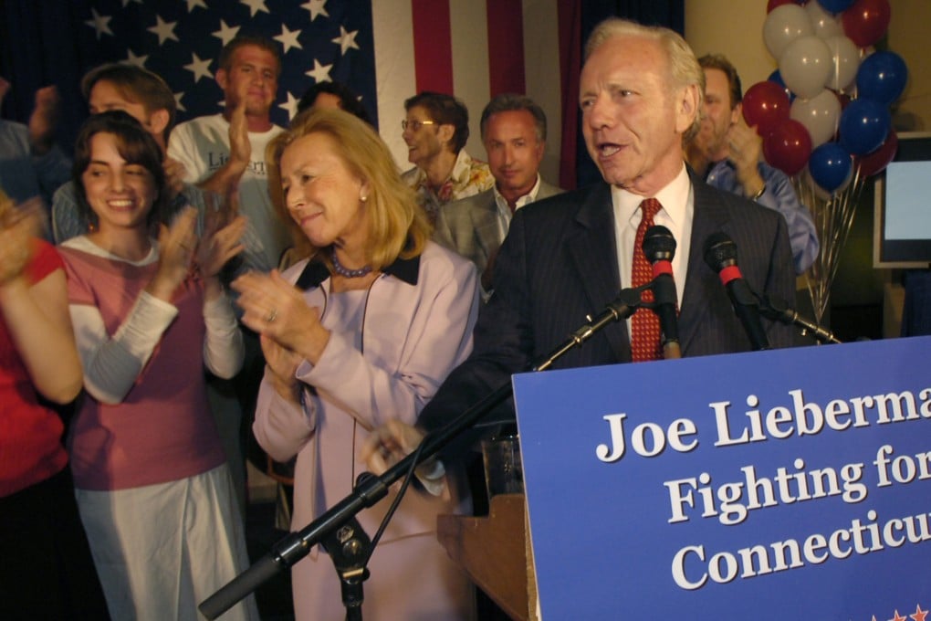 Former US senator Joe Lieberman in 2006 Lieberman died on Wednesday at the age of 82. Photo: Hartford Courant / TNS