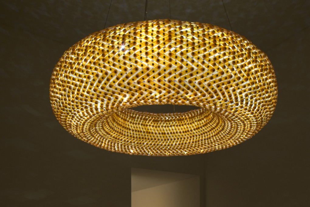 Abeer Seikaly’s Constellations 2.0 pendant light is part of Arab Design Now, the marquee exhibition of the first Design Doha biennial in Qatar, on until August 2024, that brings together the work of 70 Arab designers. Photo: Edmund Summer