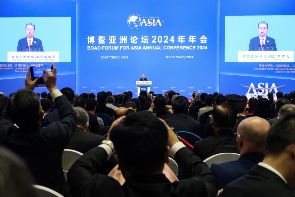 Zhao Leji, chairman of the National People’s Congress Standing Committee, promised more economic cooperation from Beijing and pledged equal treatment for foreign businesses in the country. Photo: Reuters