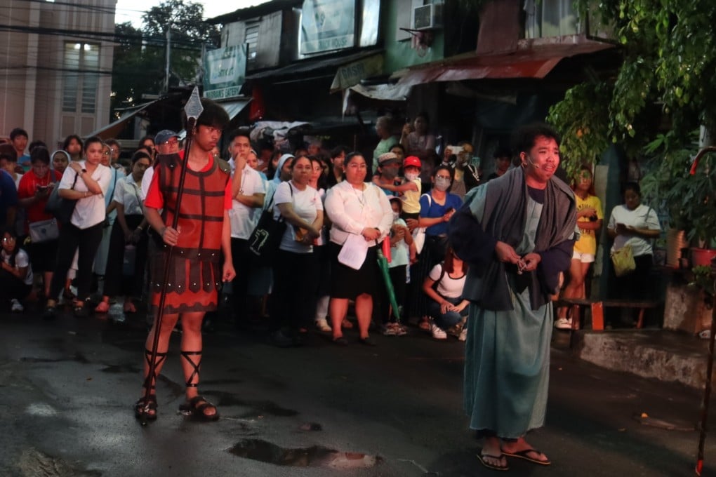 Judas Iscariot, played by Mitee John Sexciona, in Manila during the Philippines’ ‘Holy Week’. Photo: Raissa Robles