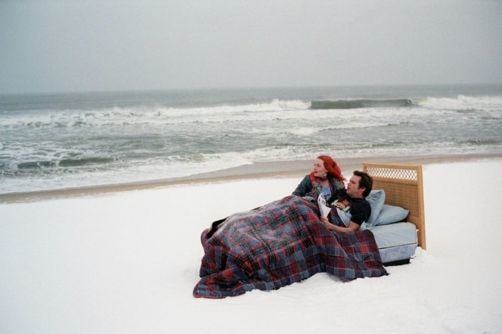 Jim Carrey and Kate Winslet in a still from Eternal Sunshine of the Spotless Mind. This flawed but fascinating film puts a deliciously surreal twist on love.