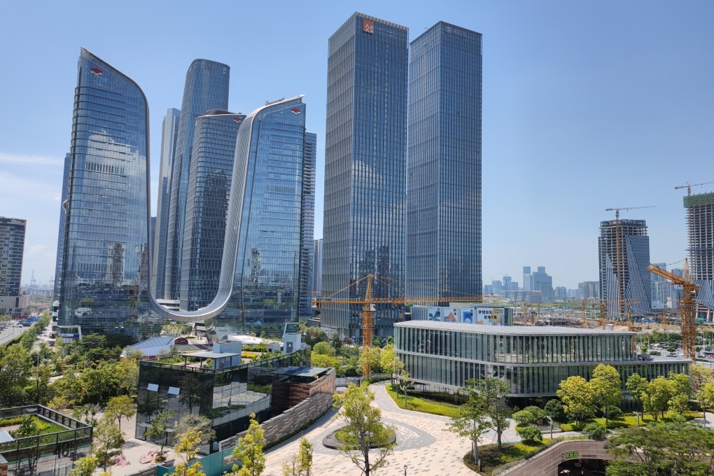 The Qianhai area, a pilot free-trade zone in Shenzhen, where Hong civil servants took part in an exchange programme. Photo: Getty Images