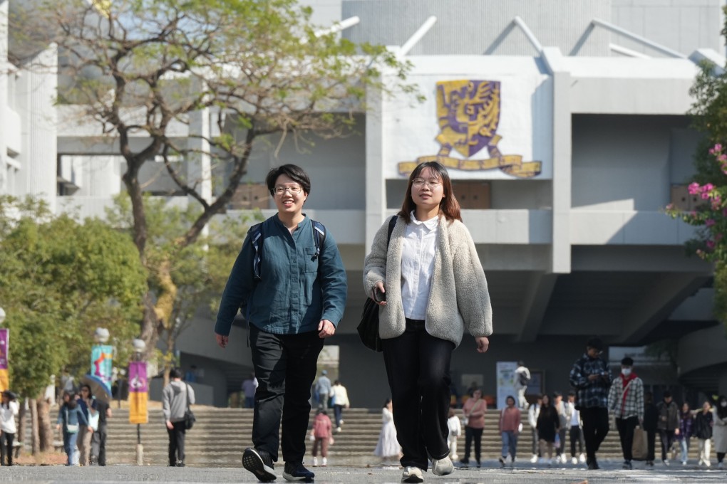 Students on campus at Chinese University of Hong Kong. Undergraduates at the city’s eight universities pay HK$42,100 annually, an amount that has been frozen for 27 years. Photo: Eugene Lee