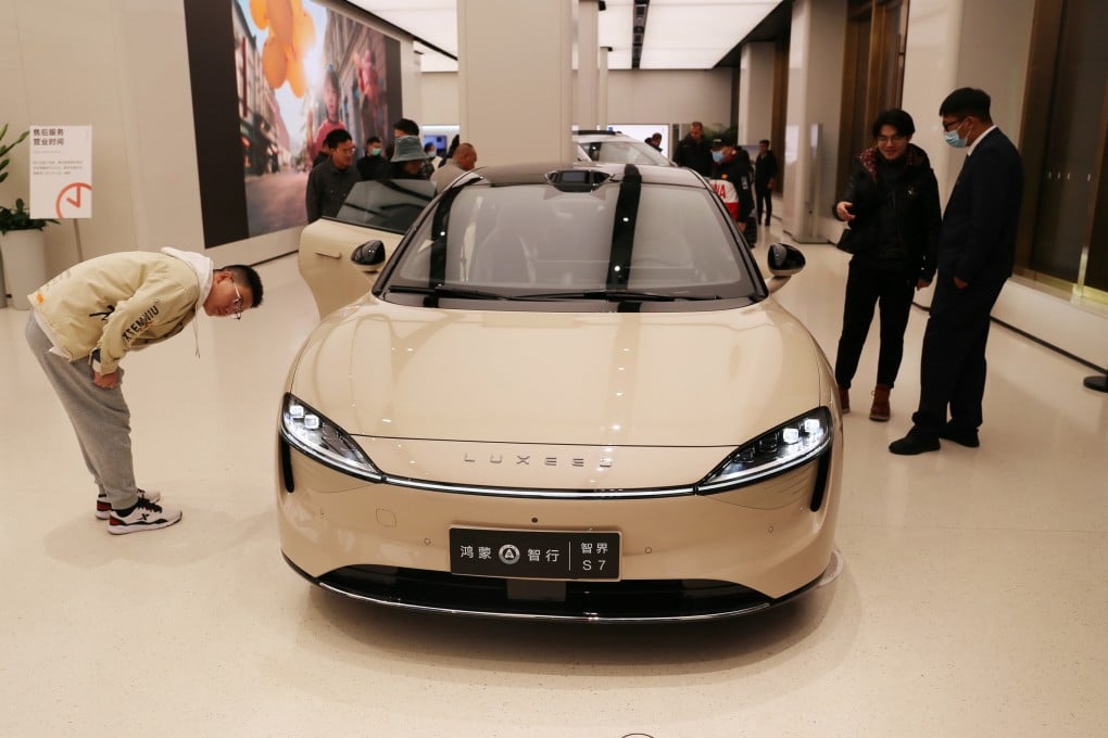 The S7 sedan – the first model for Chery Automobile’s Luxeed electric vehicle brand – is priced from US$34,600. Photo: TNS