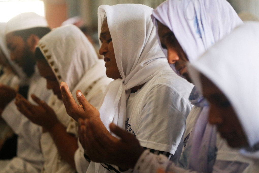 Members of the transgender community offer Friday prayers during Islam’s Holy fasting month of Ramadan in the first mosque for the third gender of Bangladesh Muslim-majority nation. Photo: AFP