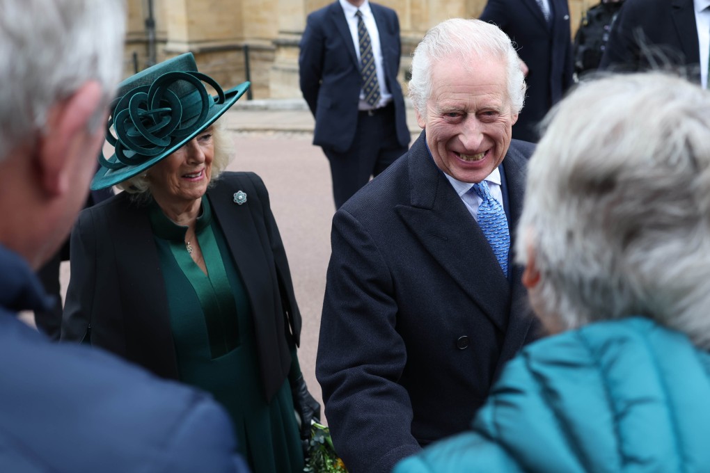 King Charles attended an Easter church service at Windsor Castle on Sunday. Photo: EPA-EFE