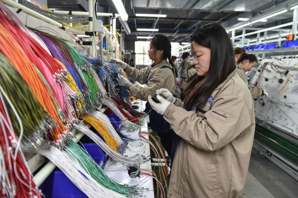 China’s Caixin/S&P Global manufacturing PMI – which focuses on smaller firms and coastal regions and includes a number of exporters - edged up to 51.1 from  50.9 in February. Photo: AFP