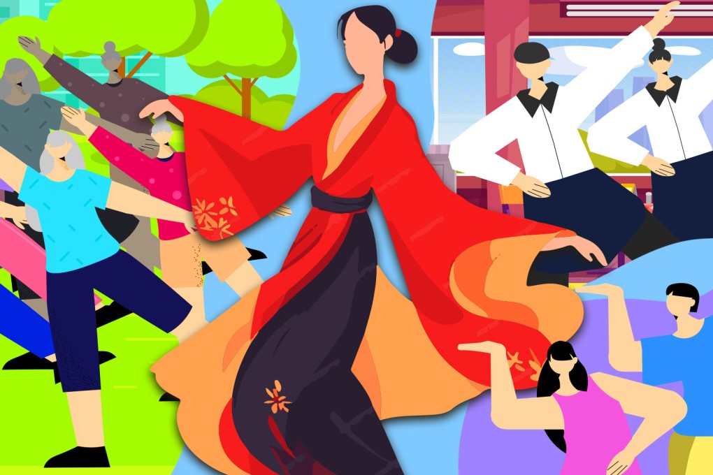 Why do Chinese people love to dance in public? The Post explains a phenomenon that has spread worldwide. Photo: SCMP Graphic Image