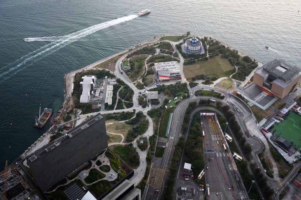 An aerial view of the West Kowloon Cultural District. Future international collaborations may include virtual or in-person professional workshops on conservation. Photo: Sam Tsang
