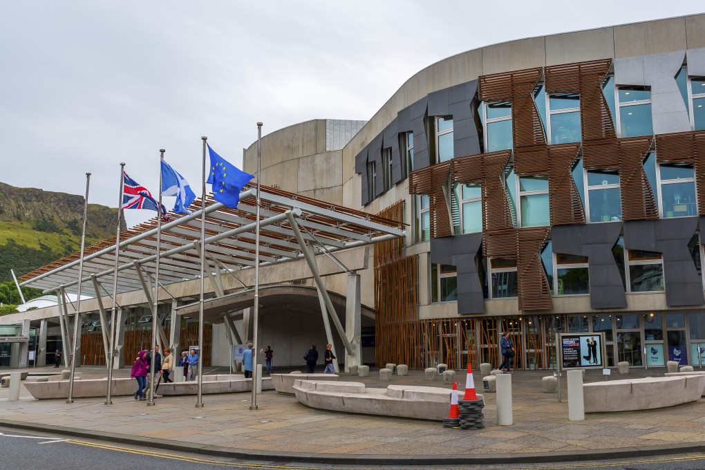Building of Scottish parliament. Members of the Scottish Parliament passed the Hate Crime and Public Order (Scotland) Act in 2021, consolidating existing hate crime legislation and creating a new offence of stirring up hatred against protected characteristics. Photos: Shutterstock