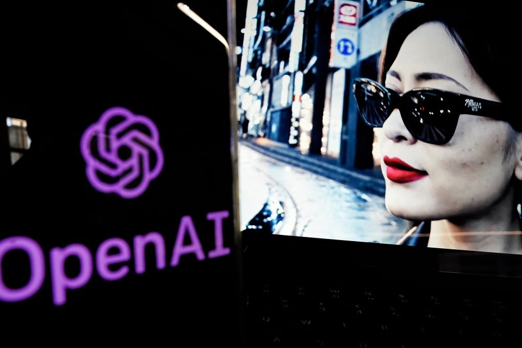 A video created by Open AI’s new AI text-to-video tool Sora plays on a monitor in Washington, the US. The technology has the potential to put at risk countless jobs in the movie industry, including actors, writers and animators. Photo: TNS