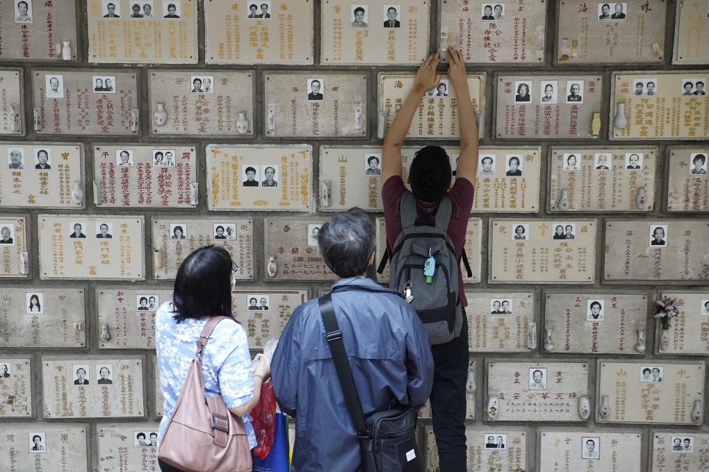 The conventional method in Hong Kong is place remains in columbariums. Photo: Winson Wong