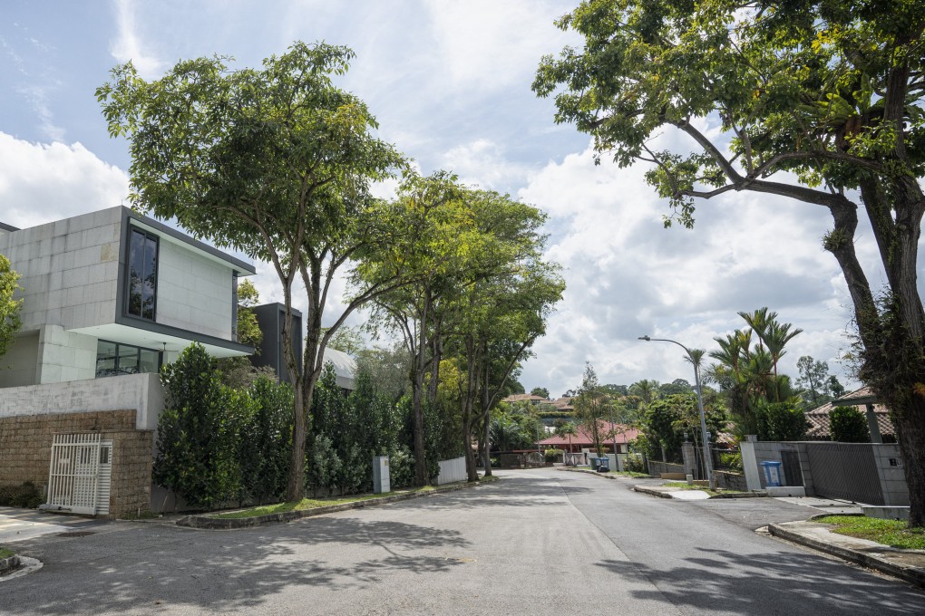 Houses along White House Park, near the Botanic Gardens in Singapore. Last year’s transactions in the good class bungalow market were the lowest since 1996. Still, the class of property, which number about 2,800, are highly coveted by the ultra-rich. Photo: Bloomberg