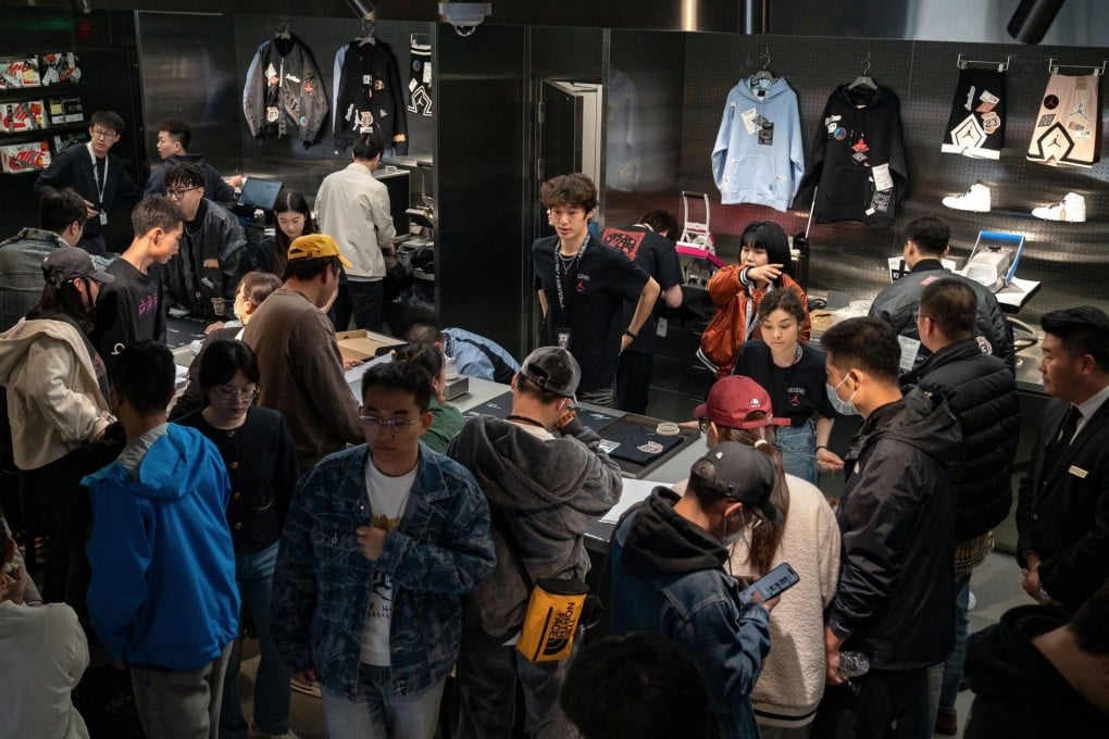 China’s Caixin/S&P Global services purchasing managers’ index (PMI) rose to 52.7 from 52.5 in February. Photo: Bloomberg