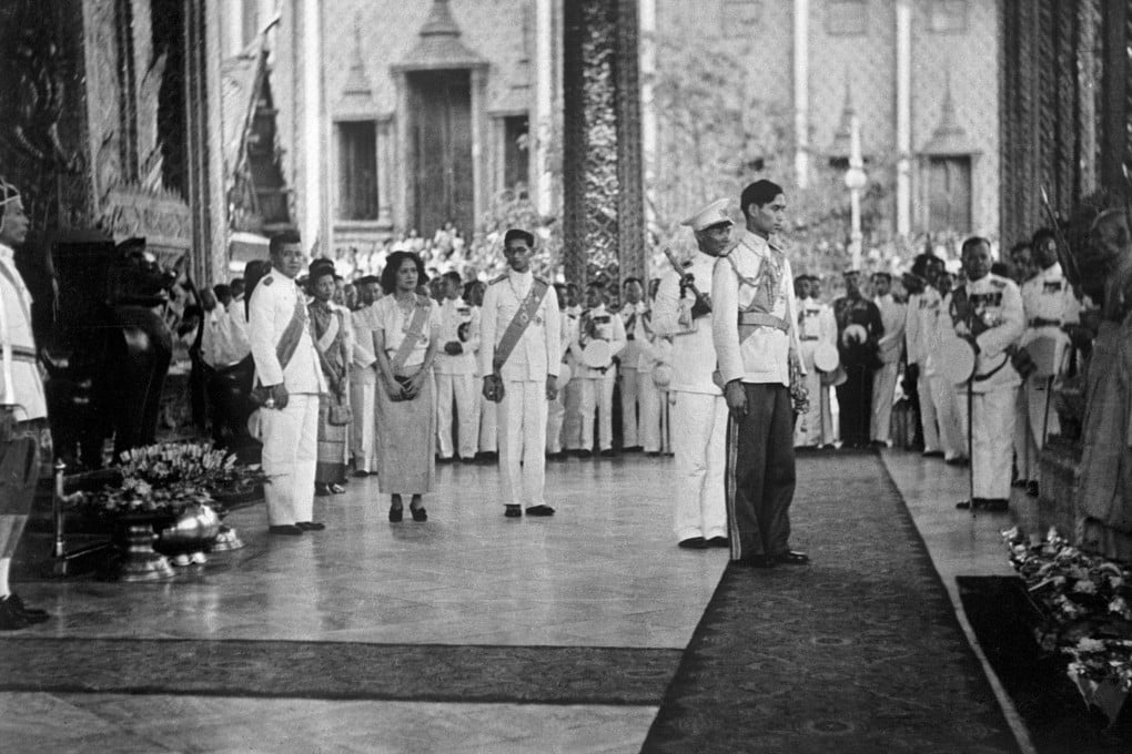 Thai King Ananda Mahidol at a ceremony in Bangkok after his return from Switzerland to Thailand in 1946. Photo: AFP