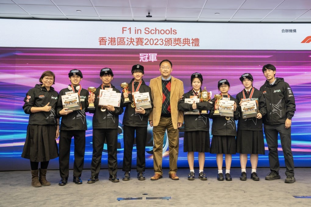 The 2023 F1 in Schools Hong Kong finals saw 60 local secondary school students go head to head. Photos: Handout