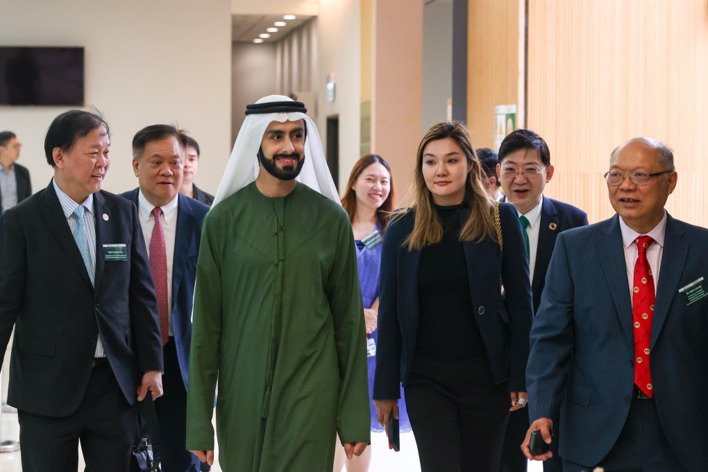 Sheikh Ali Al Maktoum (third from left) recently visited Hong Kong. Photo: Yik Yeung-man