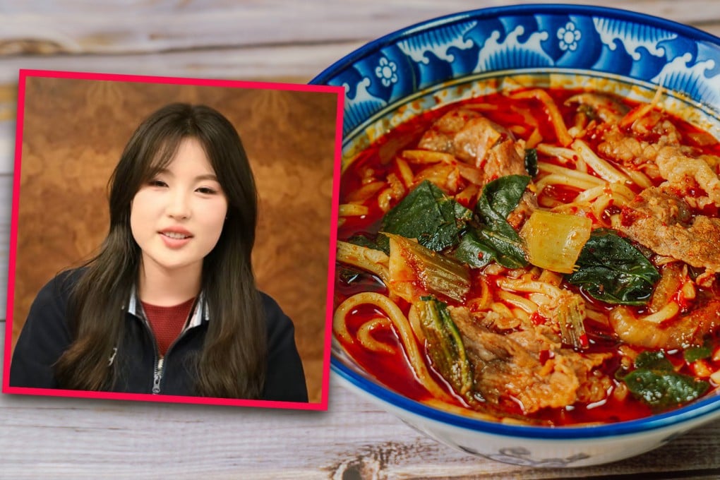 A super-hot noodle dish made by a young student in central China is threatening to topple Sichuan in the spicy food rankings and earned her the nickname “Princess of Malatang”. Photo: SCMP composite/Shutterstock/Douyin