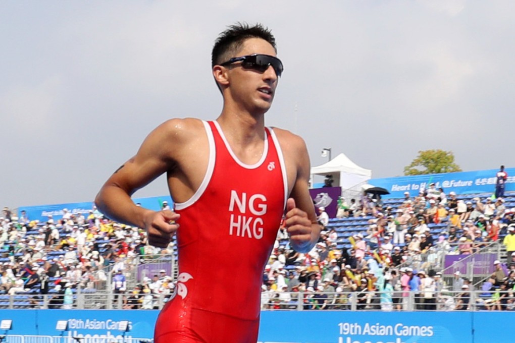 Hong Kong’s Olympic aspirant Jason Ng finished his race in 54 minutes 27 seconds to capture fourth spot. Photo: SF&OC