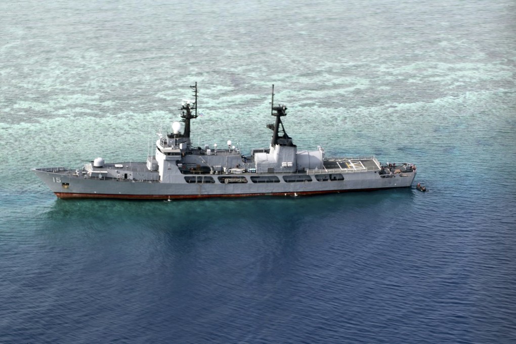 The BRP Gregorio del Pilar is one of two Philippine warships believed to be taking part in joint drills with the US, Australia and Japan in the South China Sea on Sunday. Photo: Armed Forces of the Philippines via AP