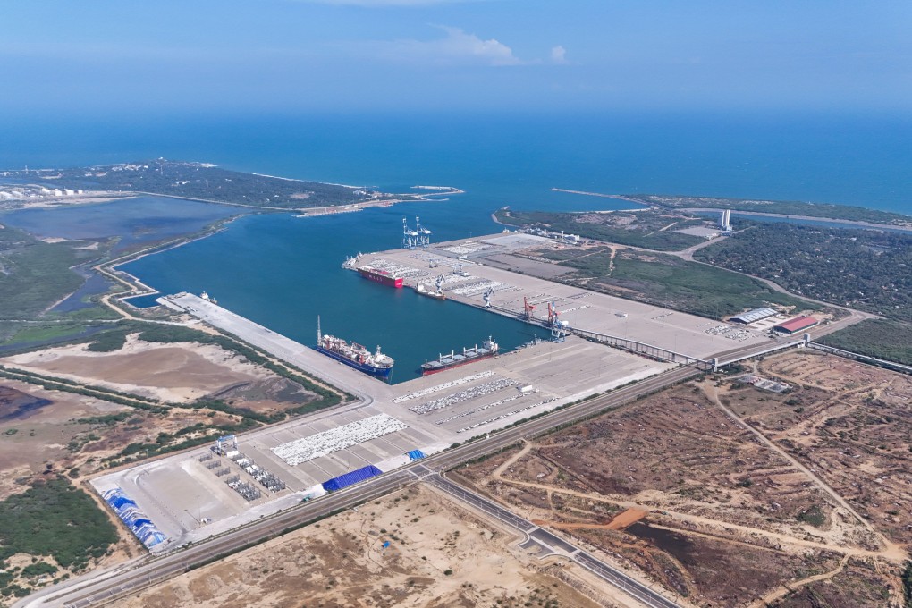 The Hambantota Port in Sri Lanka in March. Photo: Xinhua