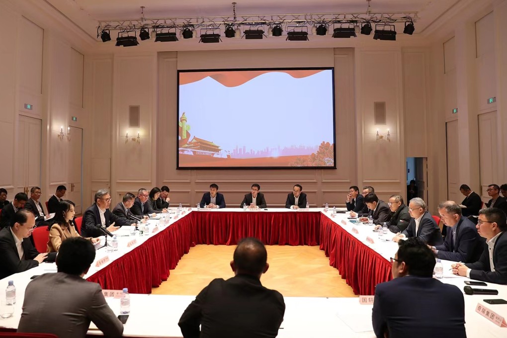 Minister of Commerce Wang Wentao reassured Chinese manufacturers in Paris on Sunday that Beijing has their back. Photo: Mofcom